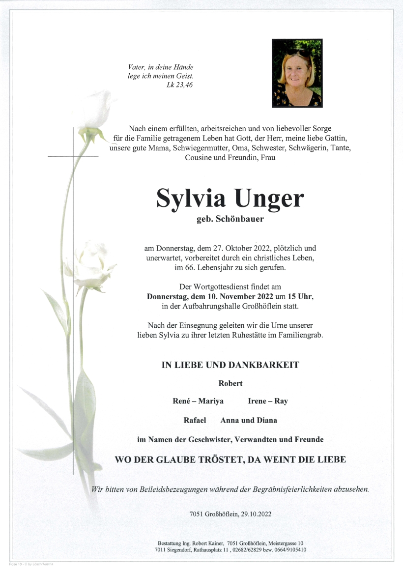 Unger Sylvia Parte Großhöflein