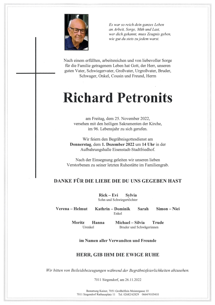 Petronits Richard Parte Eisenstadt