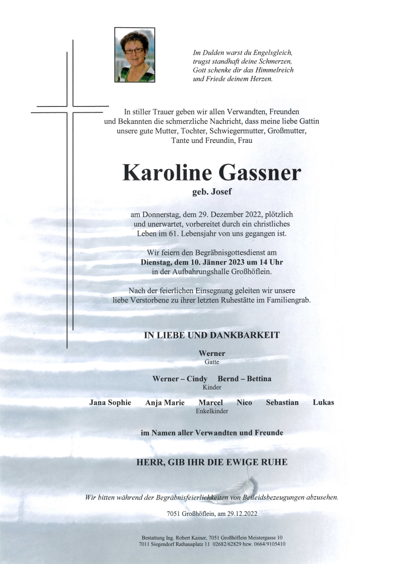 Gassner Karoline Parte Großhöflein