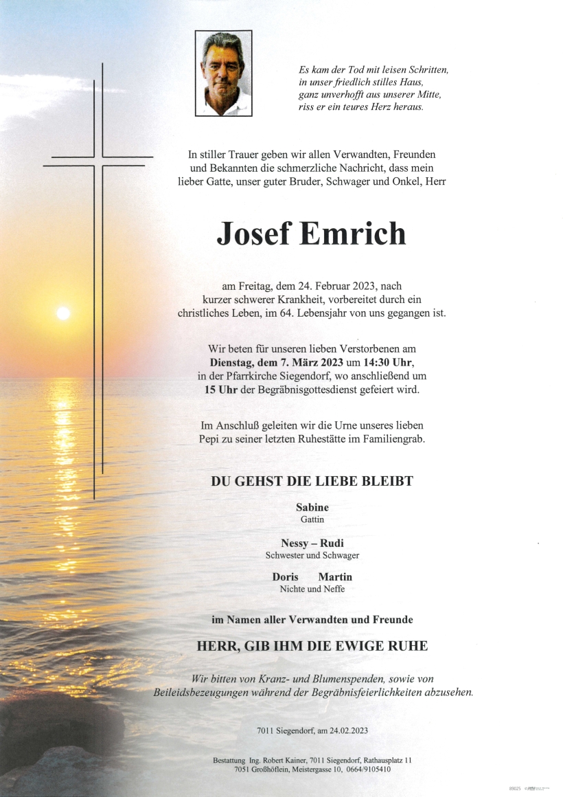 Emrich Josef Parte Siegendorf