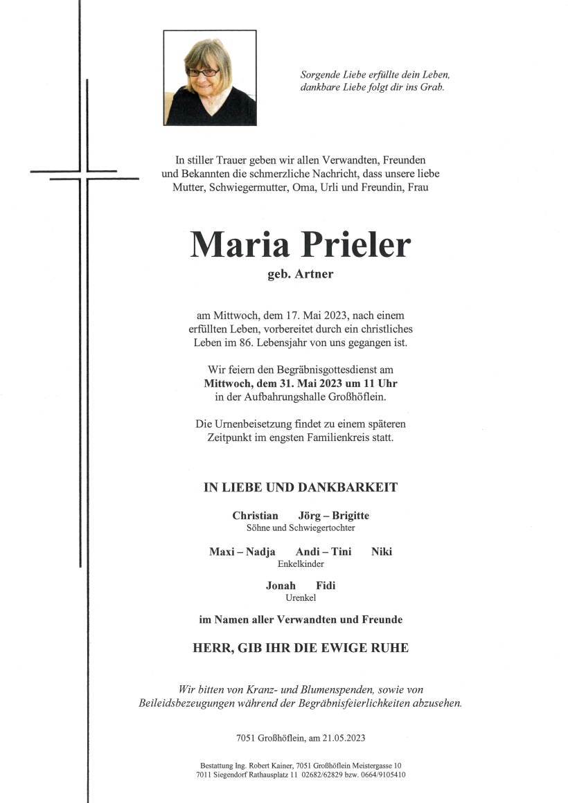 Prieler Maria Parte Großhöflein