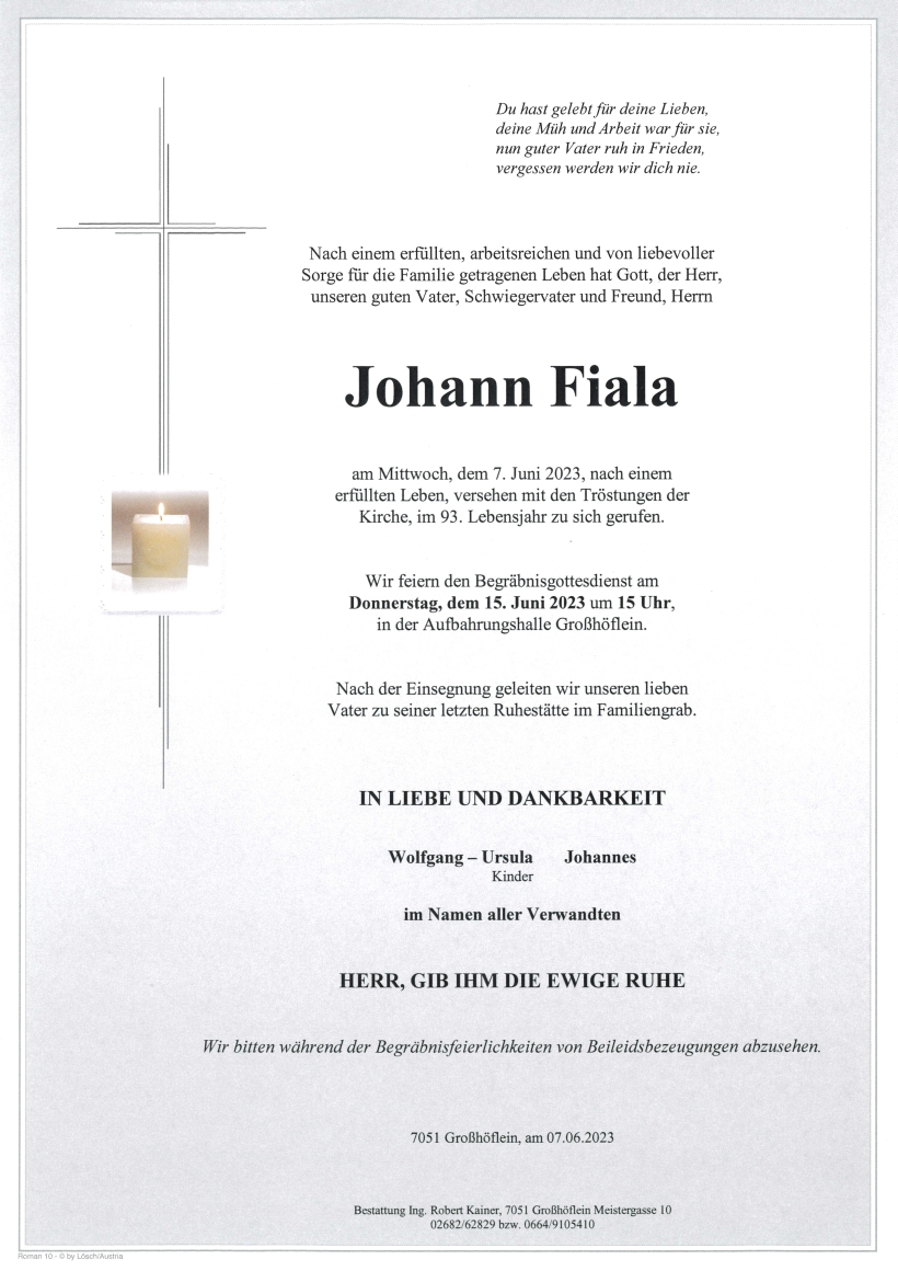 Fiala Johann Parte Großhöflein
