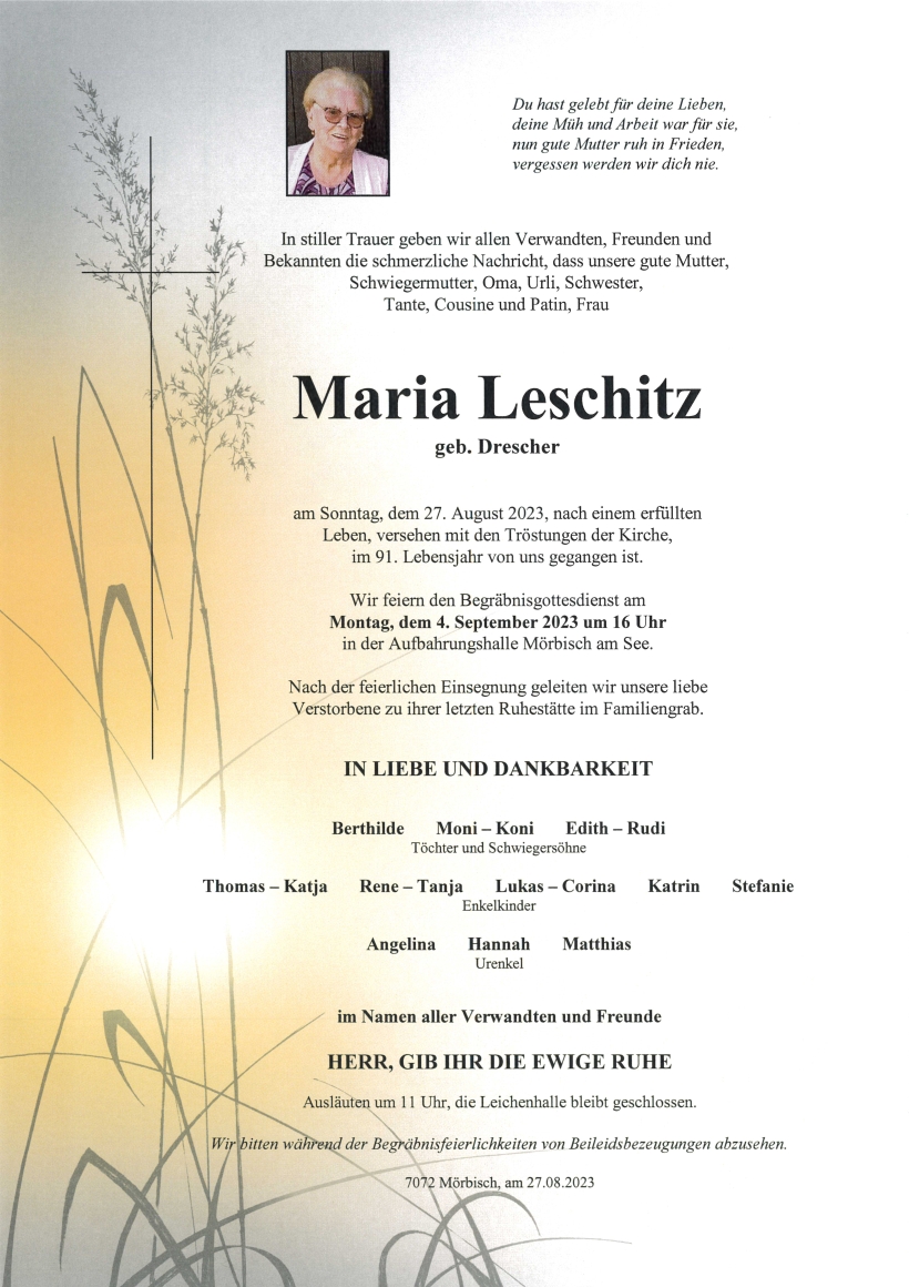 Leschitz Maria Parte Mörbisch