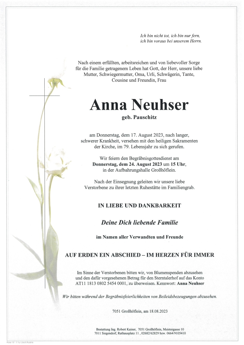 Neuhser Anna Parte Großhöflein