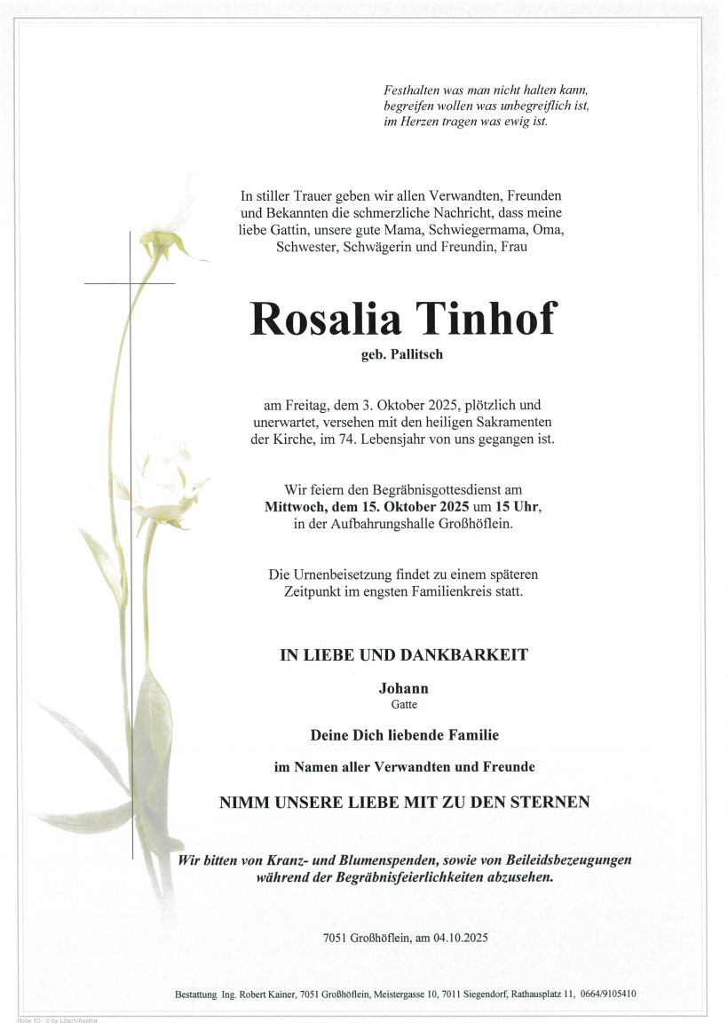 Tinhof Rosalia Parte Großhöflein