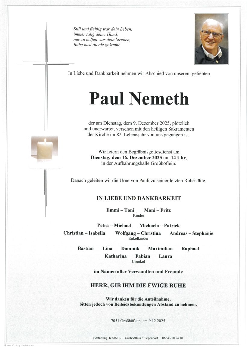 Nemeth Paul Parte Großhöflein